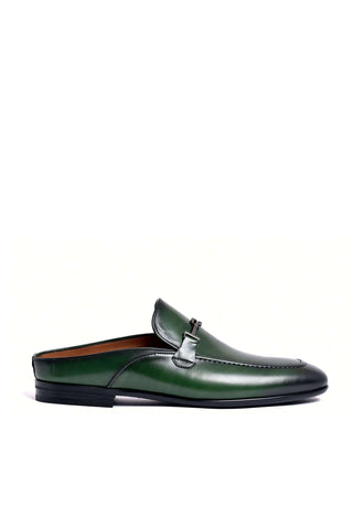 Corrente 8248 Leather Horse-Bit Mule - Green