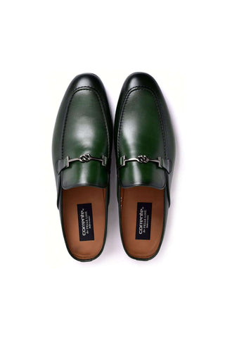 Corrente 8248 Leather Horse-Bit Mule - Green