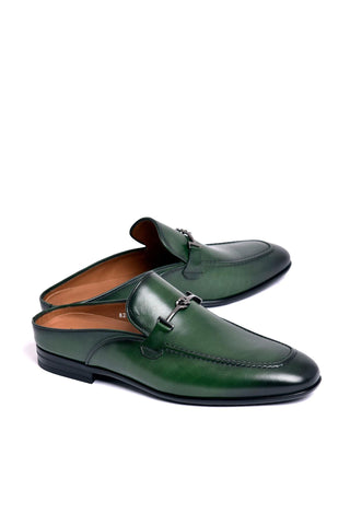 Corrente 8248 Leather Horse-Bit Mule - Green