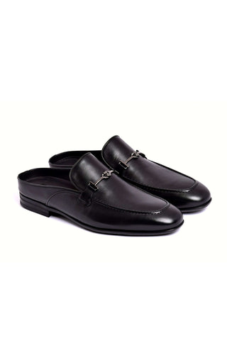 Corrente 8248 Leather Horse-bit Mule - Black