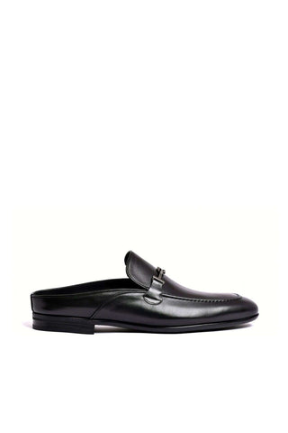 Corrente 8248 Leather Horse-bit Mule - Black