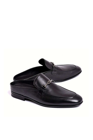 Corrente 8248 Leather Horse-bit Mule - Black