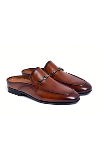 Corrente 8248 Leather Horse-bit Mule - Tan