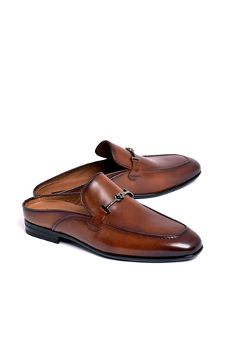 Corrente 8248 Leather Horse-bit Mule - Tan
