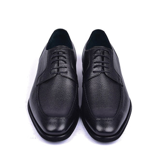 Corrente C0011 5876 Men's Shoes Black Deer-Skin Leather Derby Oxfords (CRT1445)-AmbrogioShoes