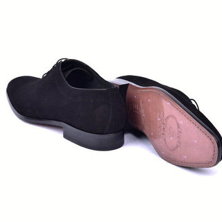 Corrente C0014022-6292 Men's Shoes Black Suede Leather Plain Toe Oxfords (CRT1491)-AmbrogioShoes