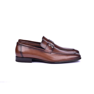 Corrente C02-5760H Men's Shoes Brown Calf-Skin Leather Loafers (CRT1218)-AmbrogioShoes