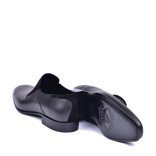 Corrente C04201 4748 Men's Shoes Black Calf Skin Leather Italian Tuxedo Laofers (CRT1441)-AmbrogioShoes