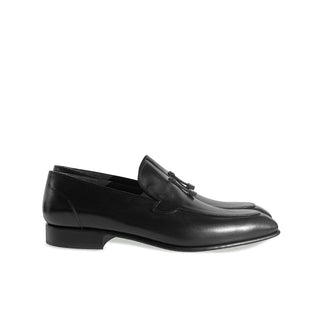 Corrente C099-5470HS Men's Shoes Black Calf-Skin Leather Tassels Loafers (CRT1233)-AmbrogioShoes