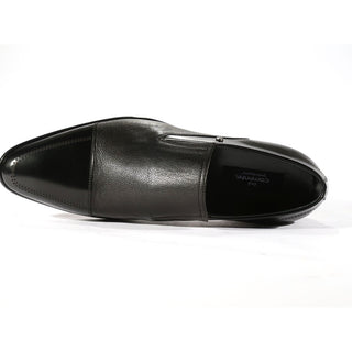 Corrente Men's Shoes Black Patent / Calf-Skin Leather Loaferrs 3519 (CRT1033)-AmbrogioShoes