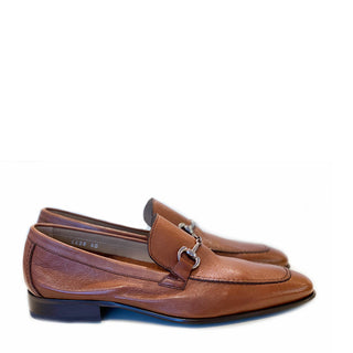Corrente C177 4428 Men's Shoes Cognac Calf-Skin Leather Horsebit Loafers (CRT1310)-AmbrogioShoes