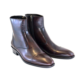Corrente Men's Shoes Brown Calf-Skin Leather Boots 1547 (CRT1045)-AmbrogioShoes