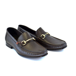 Corrente Men's Shoes Brown Calf-Skin Leather Mocassin Loafers 3898-HS (CRT1051)-AmbrogioShoes