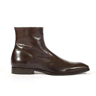 Corvari Designer Mens Shoes Setcalf TDM Brown Nappa Leather Boots (COR1008)-AmbrogioShoes