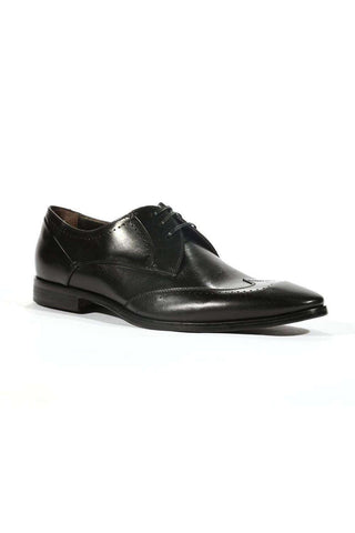 Corvari Designer Men's Designer Shoes Setacalf Black Nappa Oxfords (COR1000)