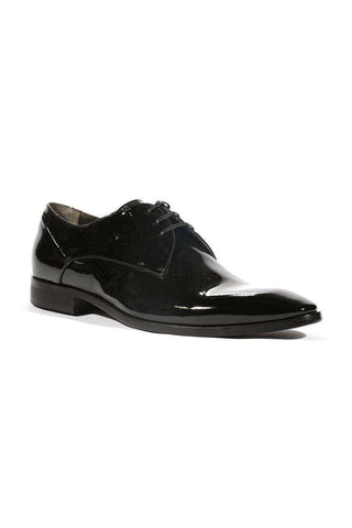 Corvari Designer Vernice Black Patent Oxfords (COR1003)