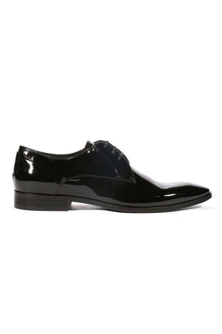 Corvari Designer Vernice Black Patent Oxfords (COR1003)