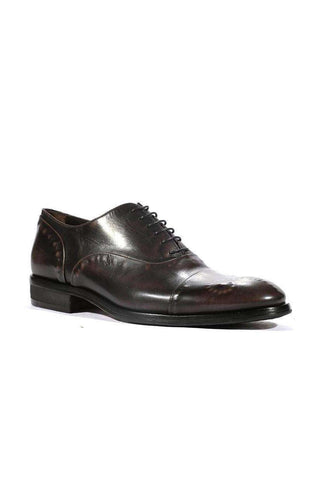 Corvari Gioia Calf-Skin Black Oxfords (COR1011)
