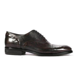 Corvari Mens Gioia Doeskin Black Oxfords (COR1011)-AmbrogioShoes