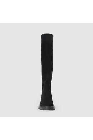 Aquatalia Delilah suede knee high boot in Black - view 5