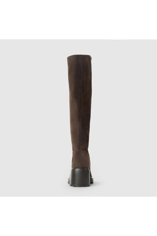 Aquatalia Delilah suede knee high boot in Espresso - view 6