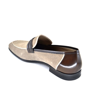 Corrente 3417HS Suede Leather Loafers - Taupe