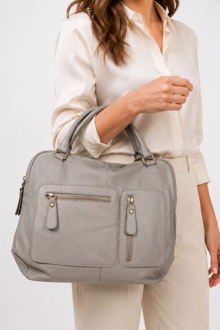 Dellamoda Charlotte Leather Satchel