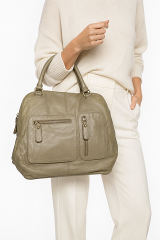Dellamoda Charlotte Leather Satchel