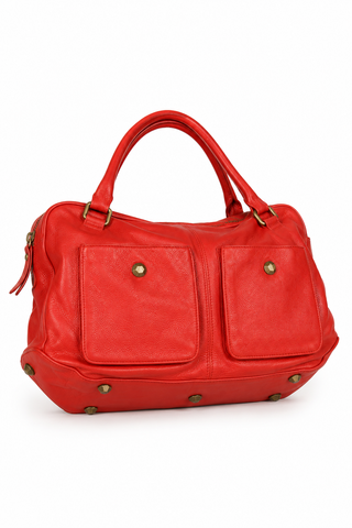 Dellamoda Olivia Leather Satchel Handbag