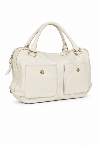 Dellamoda Olivia Leather Satchel Handbag