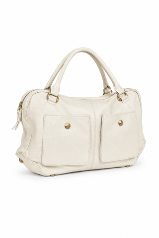 Dellamoda Olivia Leather Satchel Handbag