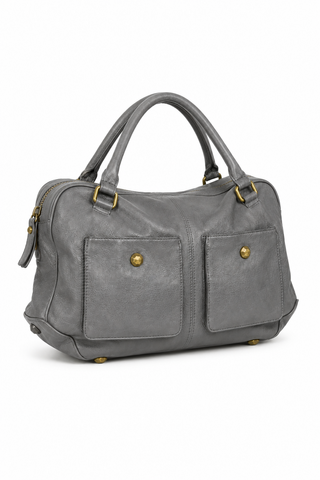 Dellamoda Olivia Leather Satchel Handbag