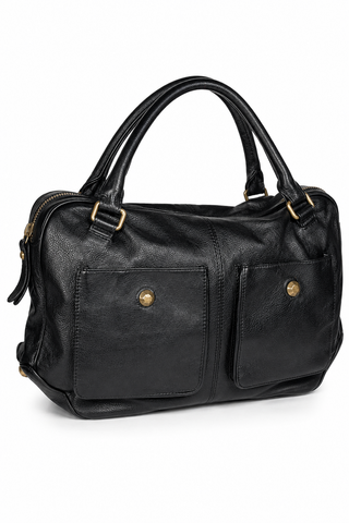 Dellamoda Olivia Leather Satchel Handbag