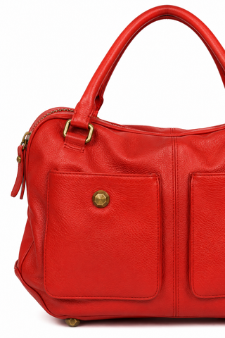 Dellamoda Olivia Leather Satchel Handbag