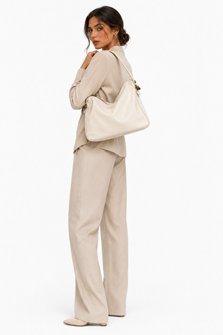 Dellamoda Piper Leather Hobo Bag