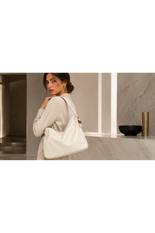 Dellamoda Piper Leather Hobo Bag