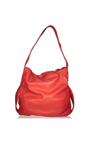 Dellamoda TS10-09 Piper Leather Hobo Bag