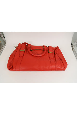 Dellamoda TS10-19 Leather Satchel Bag-Dellamoda