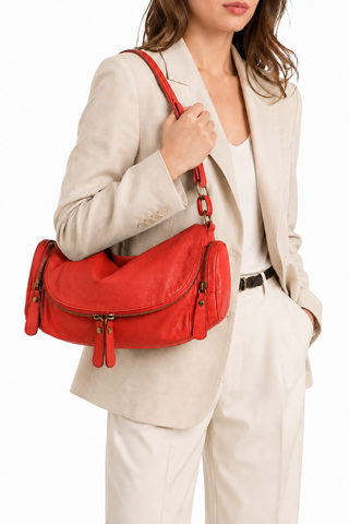 Dellamoda "The Sofia" Leather Satchel Bag