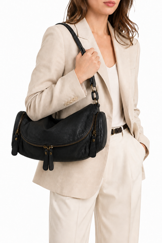 Dellamoda "The Sofia" Leather Satchel Bag