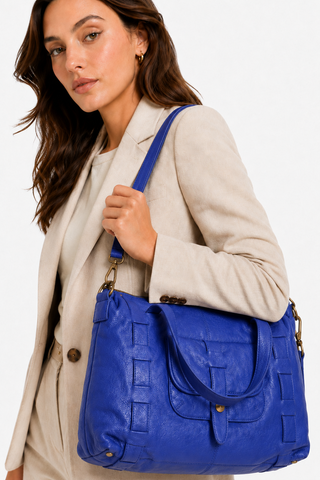 Dellamoda Victoria Leather Tote