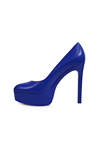 Delourier Lambskin Leather Crystalized High-Heel Flatform (DLR1000)