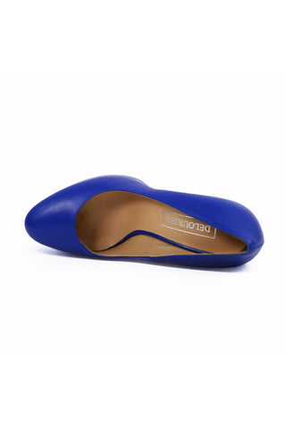 Delourier Lambskin Leather Crystalized High-Heel Flatform (DLR1000)