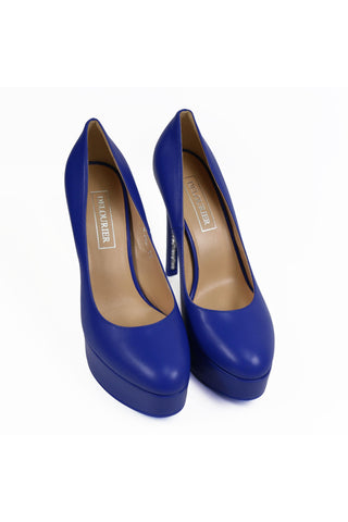 Delourier Lambskin Leather Crystalized High-Heel Flatform (DLR1000)