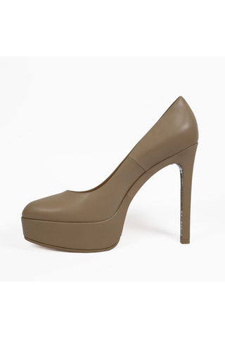 Delourier Lambskin Leather Crystalized High-Heel Flatform (DLR1000)