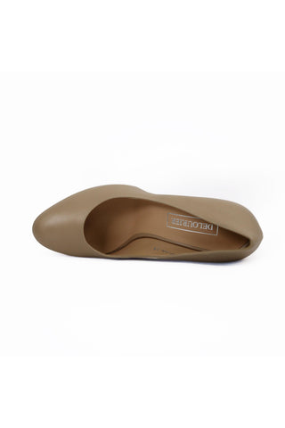 Delourier Lambskin Leather Crystalized High-Heel Flatform (DLR1000)