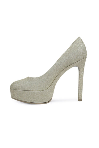Delourier Lambskin Leather Crystalized High-Heel Flatform (DLR1000)