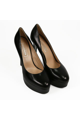 Delourier Lambskin Leather Crystalized High-Heel Flatform (DLR1000)