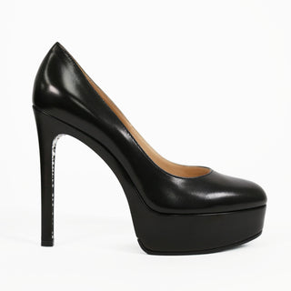 Delourier Lambskin Leather Crystalized High-Heel Flatform (DLR1000)-AmbrogioShoes