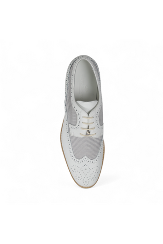 Dino Bigioni Alce Dollaro Bianco White Oxfords (DB1004)